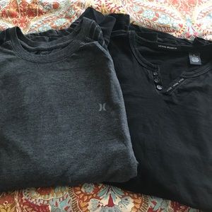Lot of 2 Men's XL Long Sleeve Tees